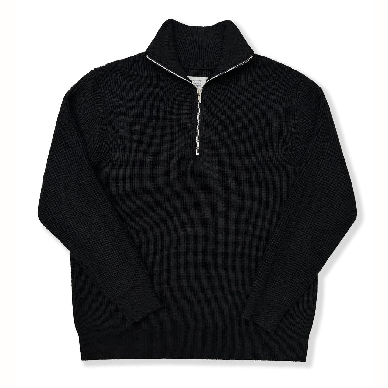 Women's Wool Blend Half Zip Sweater — View 2