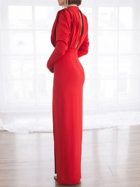 Women's Turtleneck Sweater Dress — View 4