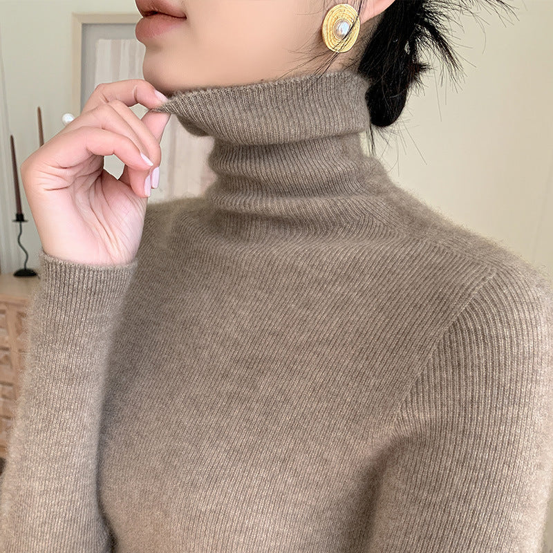 Women's Long Sleeve Mock Neck Sweater — View 1