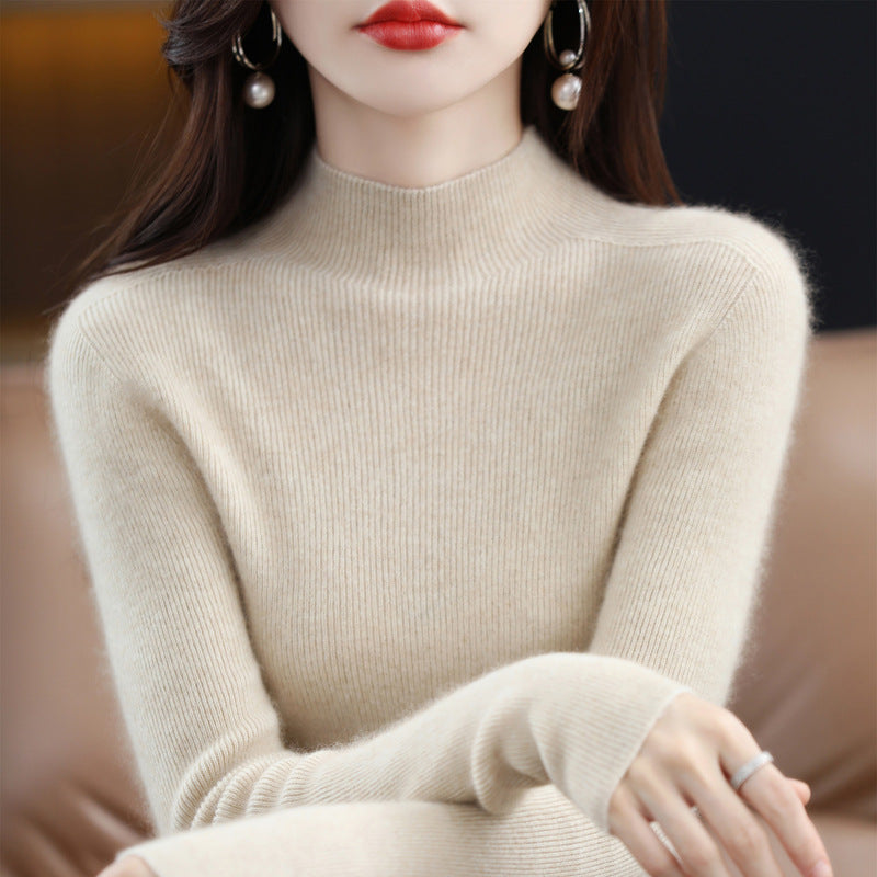 Women's Wool Turtleneck Sweater — View 5