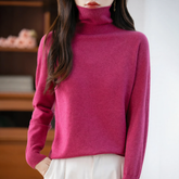 Women's Relaxed Fit Mock Neck Sweater — View 11