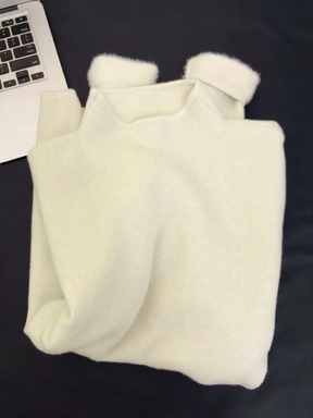 Women's Mock Neck Sweater — View 4