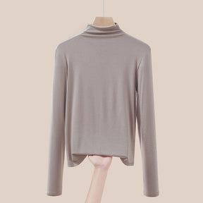 Women's Long Sleeve Turtleneck Sweater — View 10