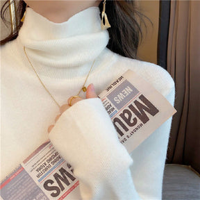 Women's Fitted Mock Neck Sweater — View 10