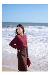 Women's Crewneck Cardigan — View 8