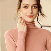 Women's Fitted Turtleneck Sweater — View 11