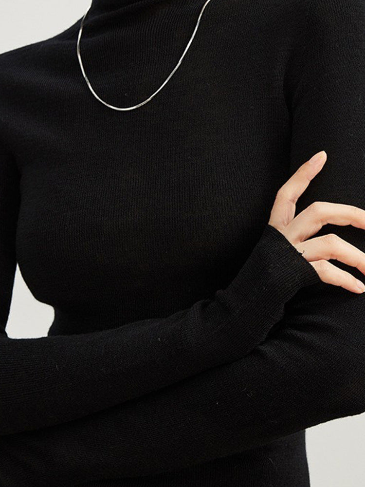 Women's Wool Turtleneck Sweater — View 6