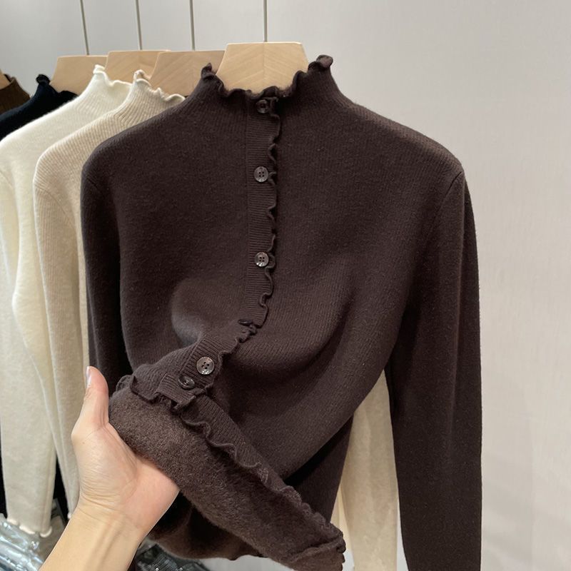 Women's Mock Neck Sweater — View 3