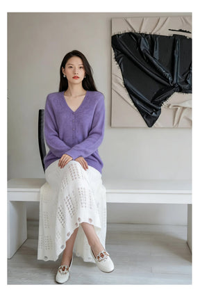 Women's Crewneck Cardigan — View 7