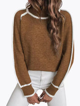 Women's Raglan Sleeve Mock Neck Sweater — View 5