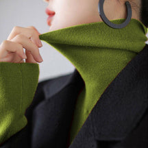 Women's Fitted Turtleneck Sweater — View 1