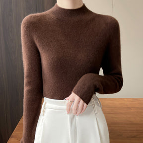 Women's Fitted Mock Neck Sweater — View 11