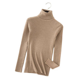 Women's Fitted Mock Neck Sweater — View 4