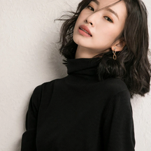 Women's Fitted Turtleneck Sweater — View 8