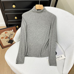Women's Cashmere Blend Turtleneck Sweater — View 7
