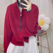 Women's Colorblock Zip Front Cardigan — View 3