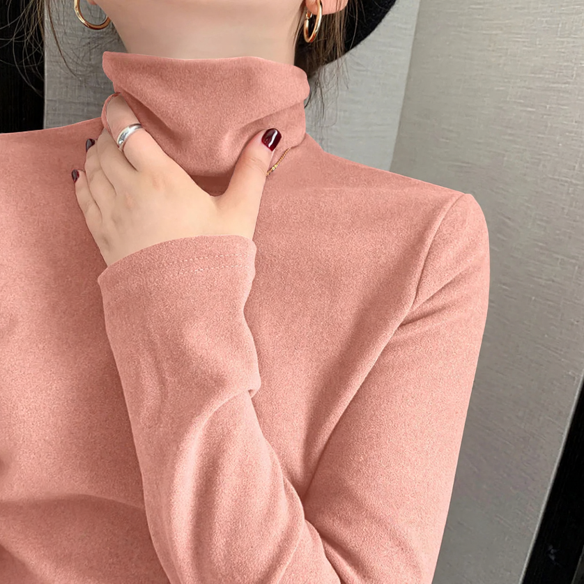 Women's Reversible Long Sleeve Turtleneck Top — View 3