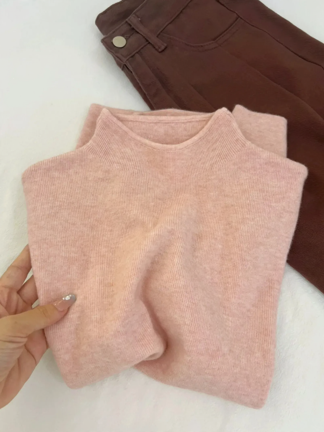 Women's Mock Neck Sweater — View 10