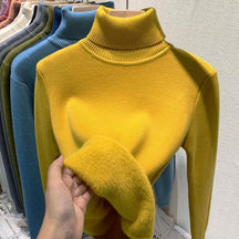 Women's Fitted Turtleneck Sweater — View 4