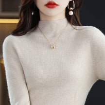 Women's Mock Neck Sweater — View 6
