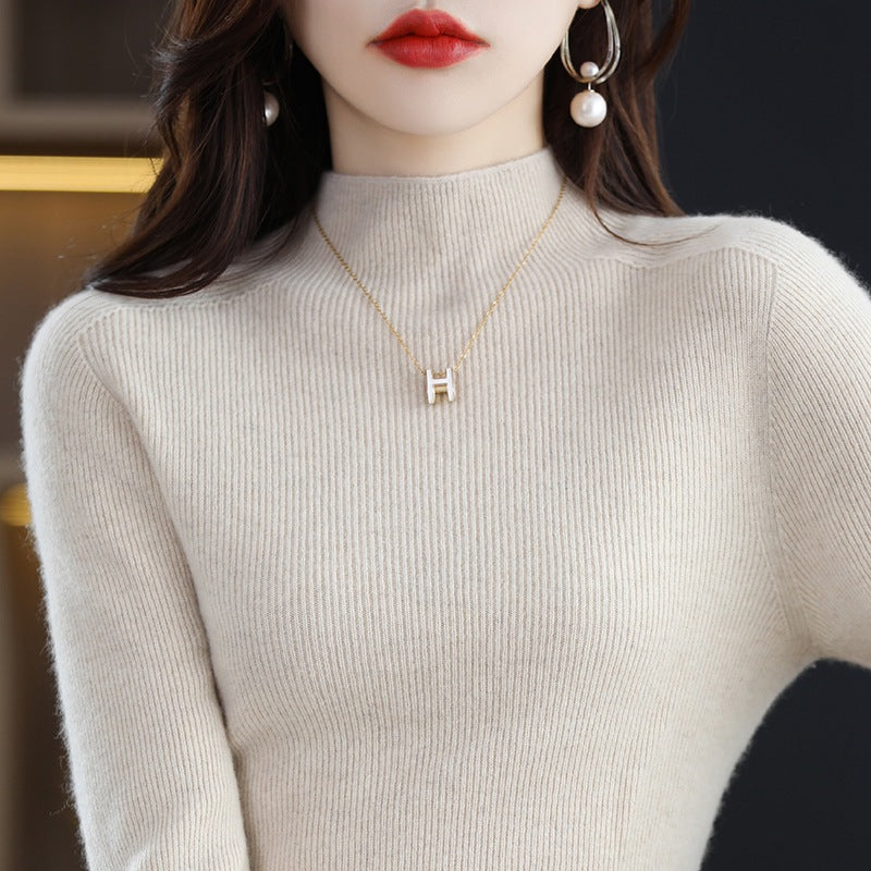 Women's Mock Neck Sweater — View 6