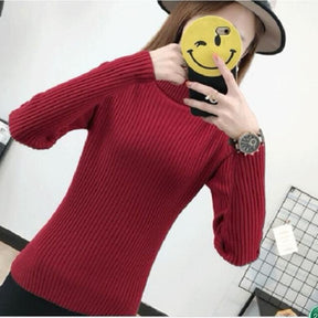 Women's Fitted Turtleneck Sweater — View 4