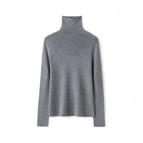 Women's Merino Wool Turtleneck Sweater — View 9