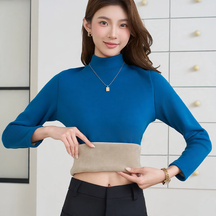 Women's Long Sleeve Mock Neck Top — View 3