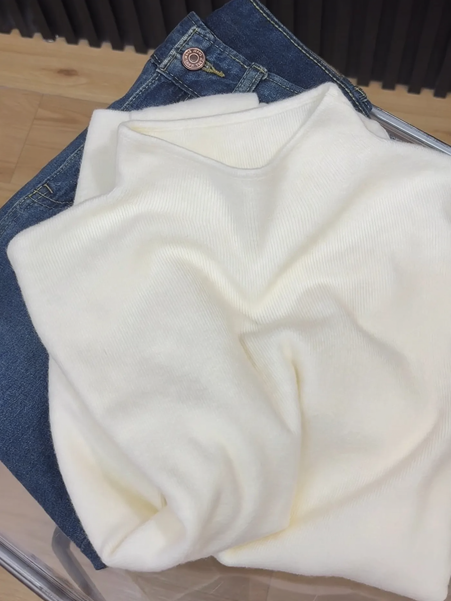 Women's Mock Neck Sweater — View 2