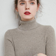 Women's Fitted Turtleneck Sweater — View 11