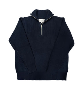 Women's Wool Blend Half Zip Sweater — View 6