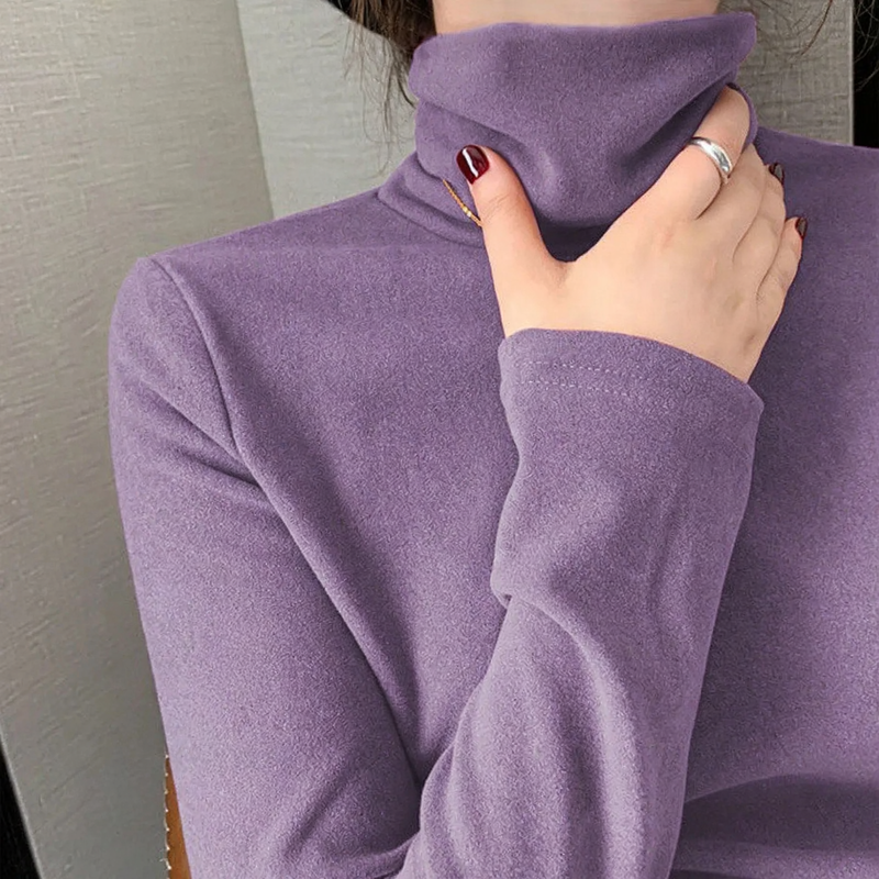 Women's Reversible Long Sleeve Turtleneck Top — View 6
