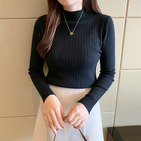 Women's Mock Neck Sweater — View 5