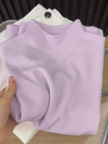 Women's Mock Neck Sweater — View 5