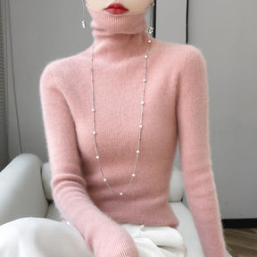 Women's Wool Turtleneck Sweater — View 8