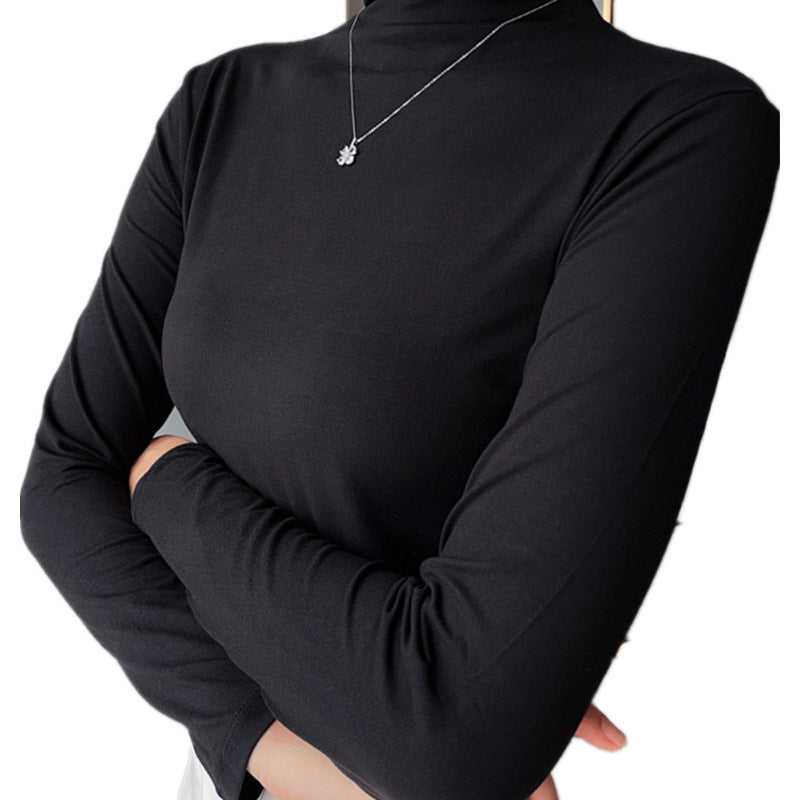 Women's Long Sleeve Mock Neck Top — View 5