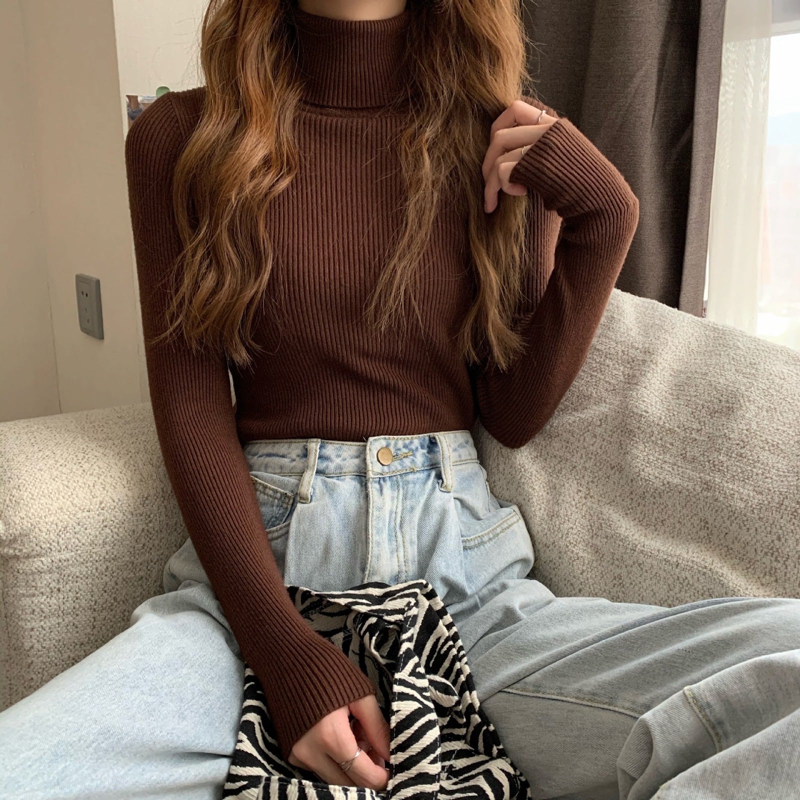 Women's Turtleneck Sweater — View 10