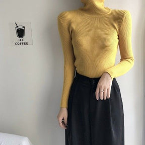 Women's Fitted Turtleneck Sweater — View 2