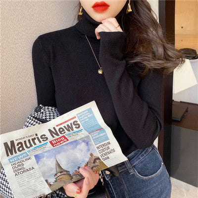 Women's Fitted Mock Neck Sweater — View 4