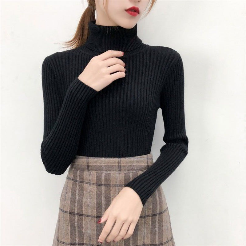 Women's Fitted Turtleneck Sweater — View 3