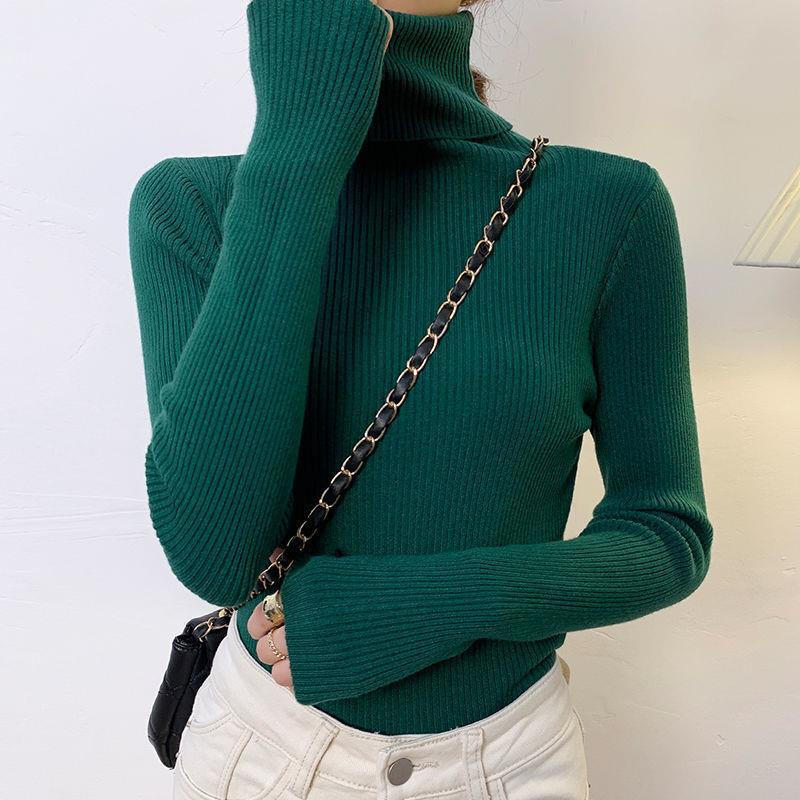 Women's Long Sleeve Turtleneck Sweater — View 12