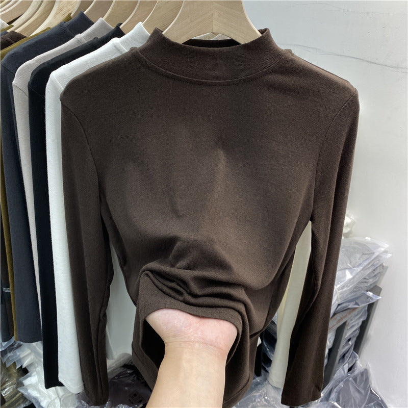 Women's Long Sleeve Mock Neck Top — View 7