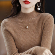 Women's Mock Neck Sweater — View 9