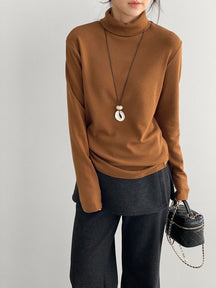 Women's Mock Neck Sweater — View 6