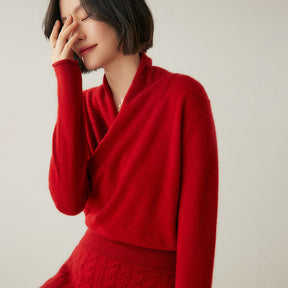 Women's V Neck Sweater — View 6