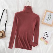 Women's Fitted Mock Neck Sweater — View 8