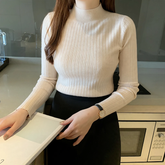 Women's Mock Neck Sweater — View 4