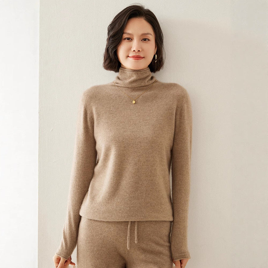 Women's Cashmere Turtleneck Sweater — View 1