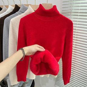 Women's Ribbed Turtleneck Sweater — View 7