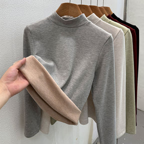 Women's Wool Blend Turtleneck Sweater — View 3